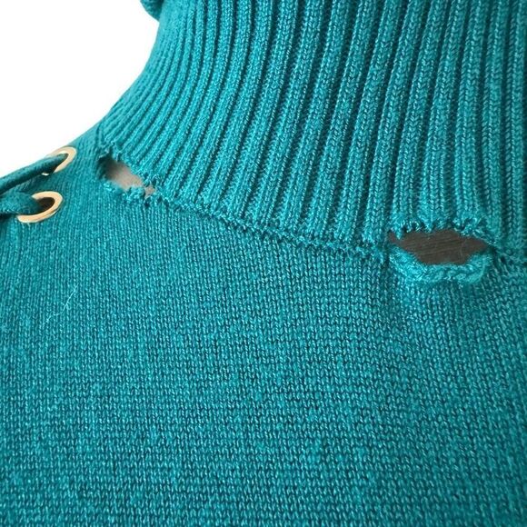 Colour Eighteen Viscose Blend Turtleneck Sweaters womens Size Small S Jewel Tone - Picture 6 of 12